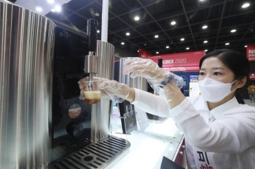 LG Posts Brisk Sales of Homebrewing Machine in S. Korea