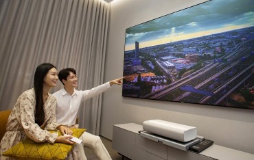 Samsung Launches New Home Cinema Projector in S. Korea