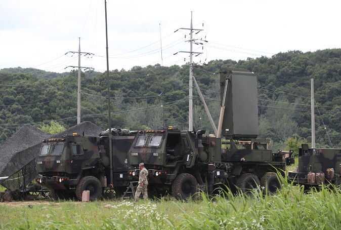 This file photo, taken on June 19, 2020, shows a USFK counter-battery radar deployed in an area close to the inter-Korean border. (Yonhap)
