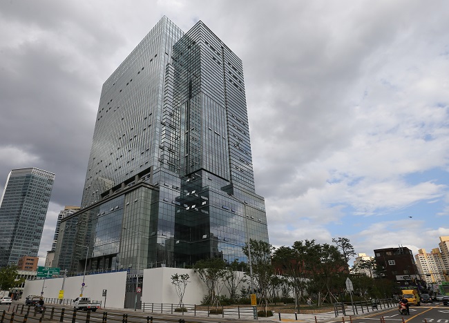 This undated file photo shows a building in Yongsang, central Seoul, where Big Hit Entertainment is expected to relocate to later this year. (Yonhap)
