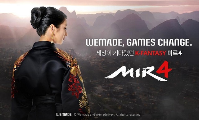 This undated photo, provided by WeMade Co., shows the gaming firm's first massively multiplayer online role-playing (MMORPG) title Mir 4.