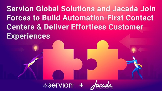 Servion Global Solutions and Jacada Join Forces to Build Automation-First Contact Centers & Deliver Effortless Customer Experiences