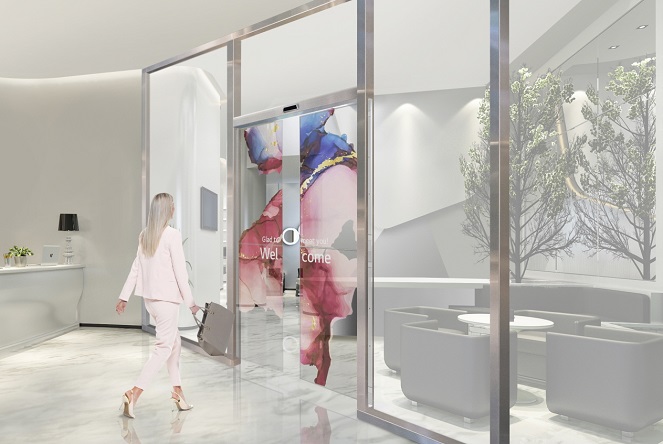 LG Signs Partnership with Assa Abloy to Supply Transparent OLED Automatic Doors