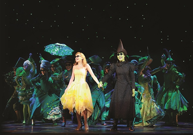 This photo, provided by S&Co, shows a scene from the musical "Wicked."