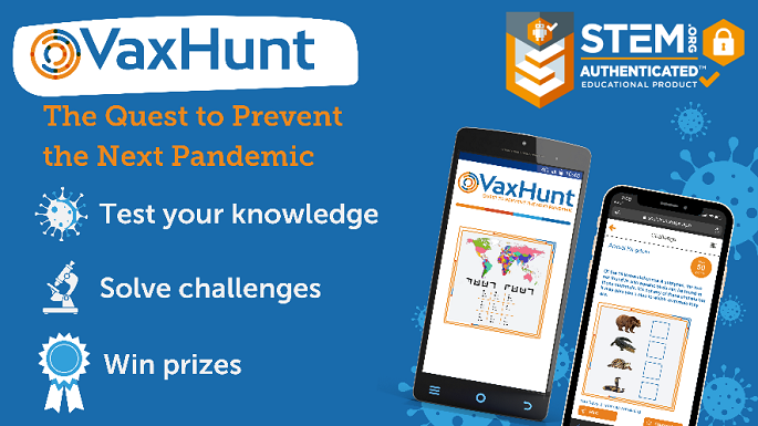 Learning to Prevent the Next Pandemic: VaxHunt Game Earns STEM.org Educational Trustmark