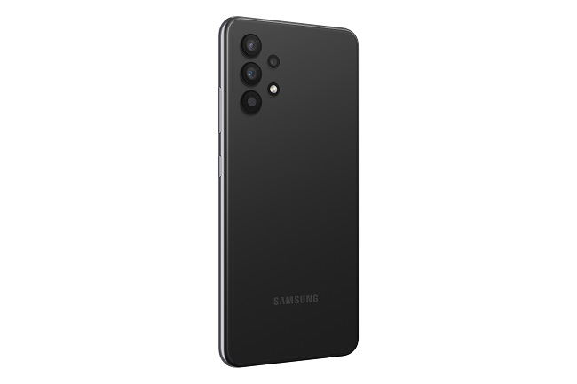 This photo provided by Samsung Electronics Co. on March 11, 2021, shows the company's Galaxy A32 smartphone.