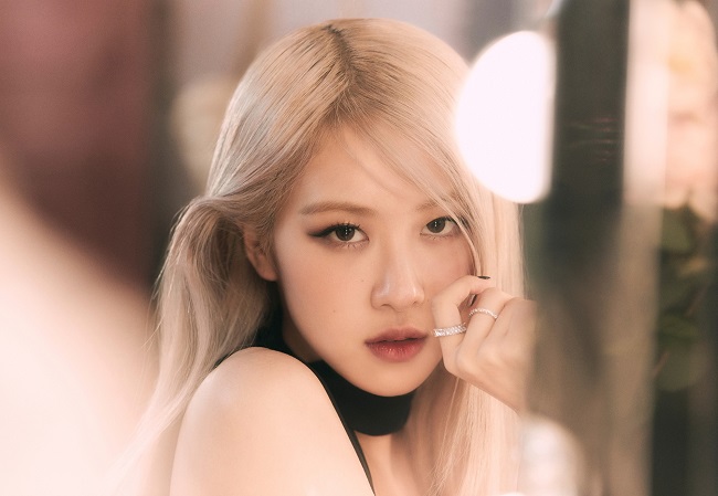 This photo, provided by YG Entertainment, shows Rose, a member of K-pop girl group BLACKPINK.