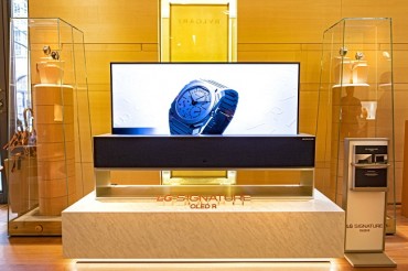 LG Electronics Teams Up with Bvlgari for Rollable TV Marketing