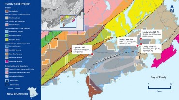 Brunswick Exploration Announces Multiple Copper-Gold-Silver Discoveries at the Fundy Gold Project