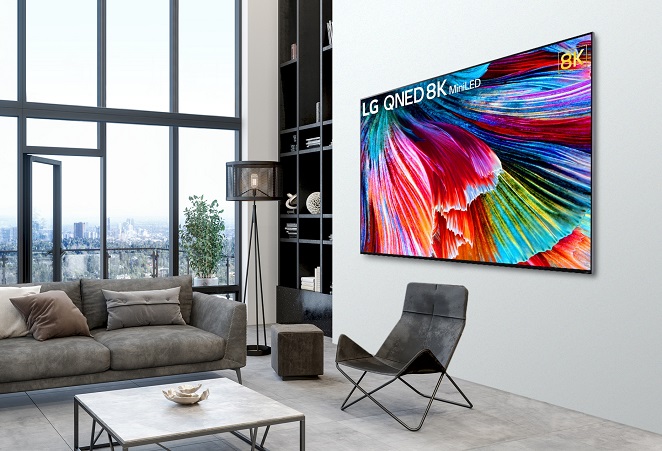 This photo provided by LG Electronics Inc. on June 30, 2021, shows the company's new QNED Mini LED TV. 