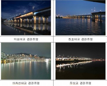 Six More Han River Bridges to Glow at Night from July