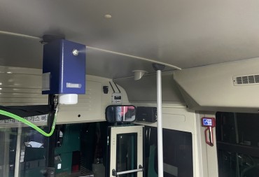 Ansan Installs Spray-type ‘Unmanned Disinfector’ on Buses