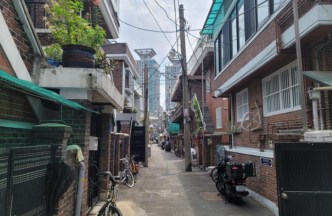 This file photo shows a residential area of the eastern Seoul ward of Gwangjin. (Yonhap)