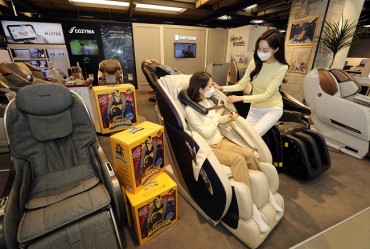 Massage Equipment Popular as Koreans Stay Indoors
