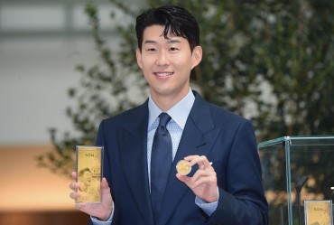 Commemorative Medals for Footballer Son Heung-min Go on Sale