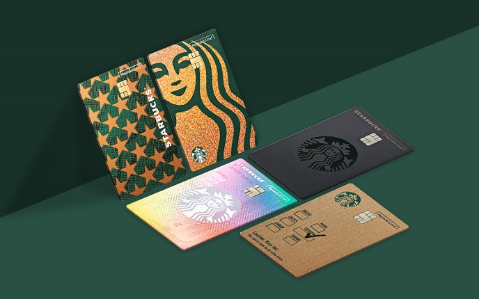 This photo provided by Hyundai Card shows PLCCs by the company and Starbucks Korea.