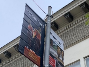 Banners Set Up in San Francisco to Promote Sex Slave Monuments