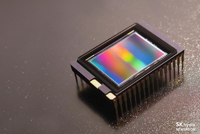 This undated file photo provided by SK hynix Inc. shows a image sensor.
