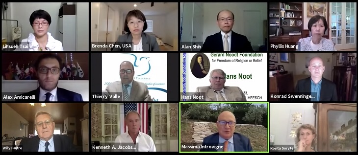 Experts, scholars, and victims of religious liberty shared their thoughts on the 24-year persecution against Tai Ji Men in Taiwan during the webinars co-hosted by the Action Alliance to Redress 1219, CESNUR, and HRWF on Aug. 22, 2021.