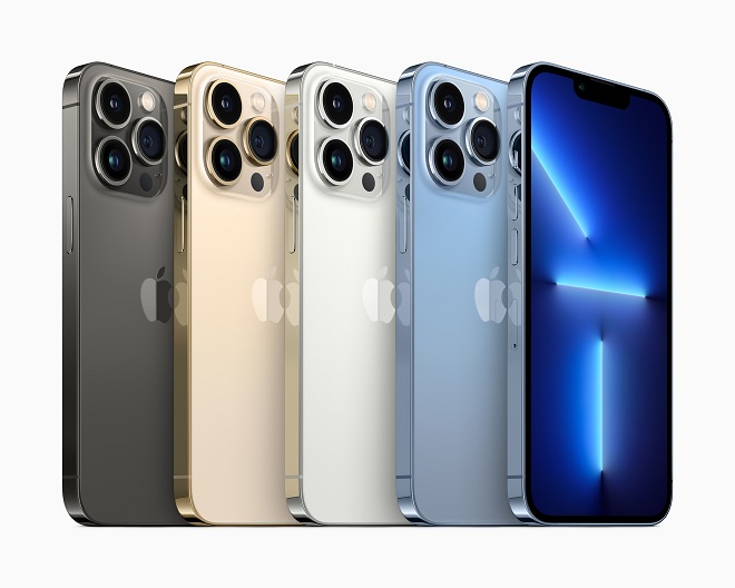 This image provided by Apple Inc. on Sept. 15, 2021, shows the new iPhone 13 Pro smartphone.