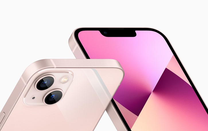 This image provided by Apple Inc. on Sept. 15, 2021, shows the new iPhone 13 smartphone.