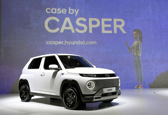 This file photo provided by Hyundai Motor shows the mini SUV Casper.