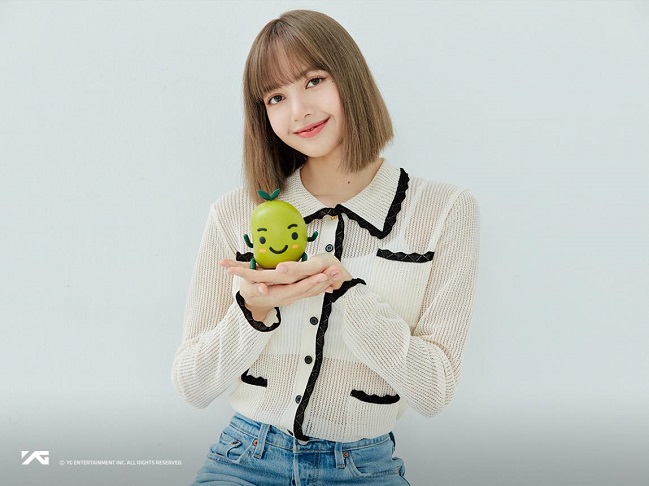 This photo, provided by YG Entertainment, shows Lisa of K-pop girl group BLACKPINK.