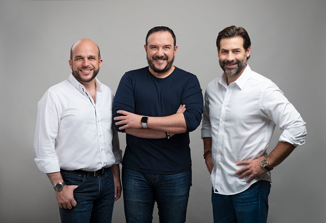 Juan Jose de Dios, Julio Zelaya, Sergio Paiz, founding partners of Bright Domino