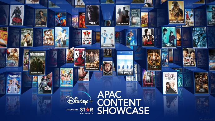 This image provided by Disney+ shows a promotional poster for the streaming service's Asia-Pacific content showcase.