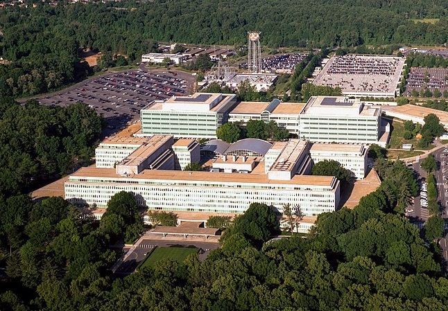 Aerial view of the Central Intelligence Agency headquarters, Langley, Virginia. (image: Public Domain)