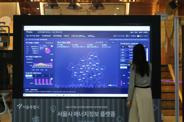 The platform provides members with information on the monthly amount of electricity, gas, water and heating usage per household. (image: Seoul Metropolitan Government)