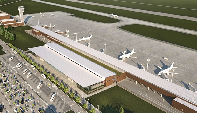 This image provided by Hyundai E&C shows the Chinchero airport to be built in the next four years.
