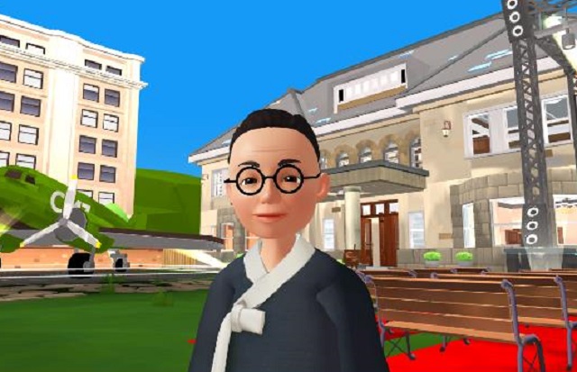 This image of a metaverse avatar of independence hero Kim Gu is provided by the Seoul Museum of History.