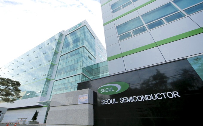 This photo provided by Seoul Semiconductor Co. shows the company's headquarters in Ansan, Gyeonggi Province.