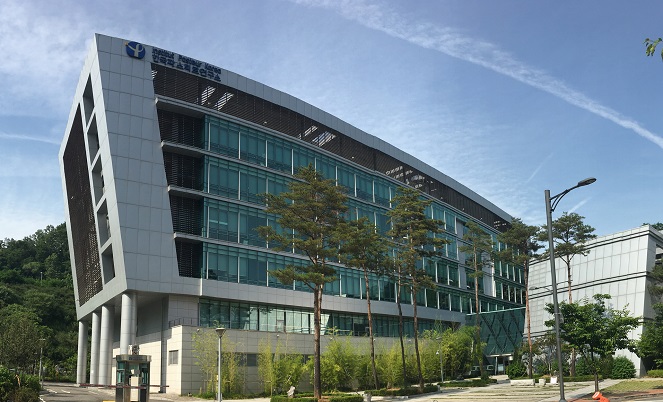 This photo provided by ABL Bio Inc. shows the company's headquarters in Pangyo, east of Seoul.