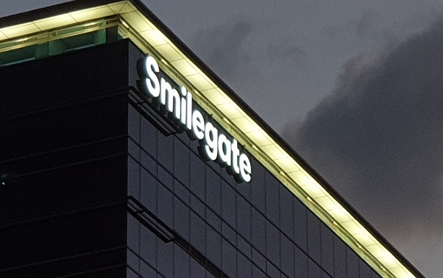 Smilegate Holdings Inc.'s headquarters in Seongnam, south of Seoul. (Yonhap)