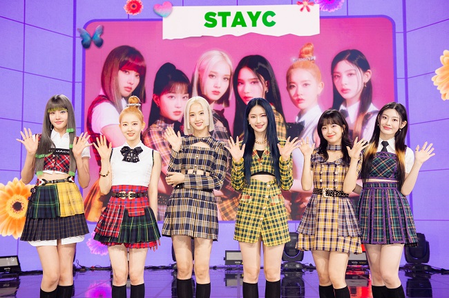 A photo of K-pop girl group STAYC, provided by High Up Entertainment