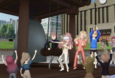 More than 16,000 Joined Year-end Bell-ringing Festival in Metaverse