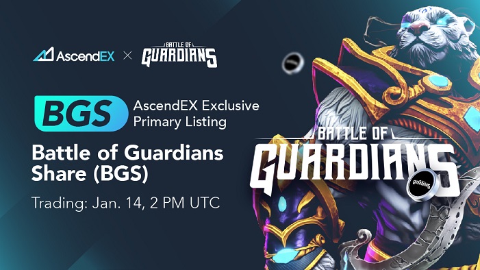 AscendEX is thrilled to announce the listing of the Battle of Guardians Share Token (BGS).