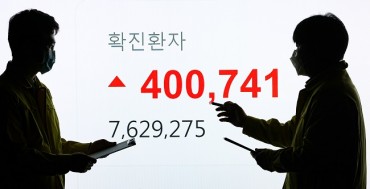 S. Korea Reports All-time High of 549,854 Daily COVID-19 Cases