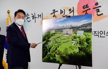 Yoon Says Presidential Office to Relocate to Yongsan