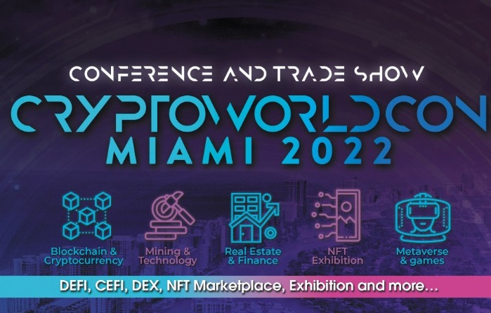 CryptoWorldCon, the Largest Conference Focused on Blockchain, Crypto, NFT, Metaverse, Bitcoin, Will be Happening in Miami