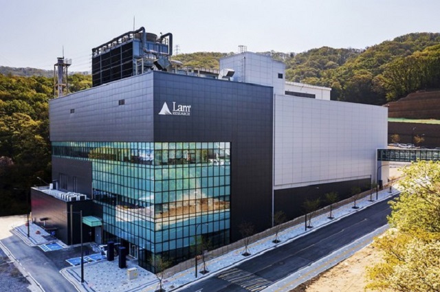 This photo provided by Lam Research Corp. on April 26, 2022, shows its Korea technology center in Yongin, about 50 kilometers southeast of Seoul.