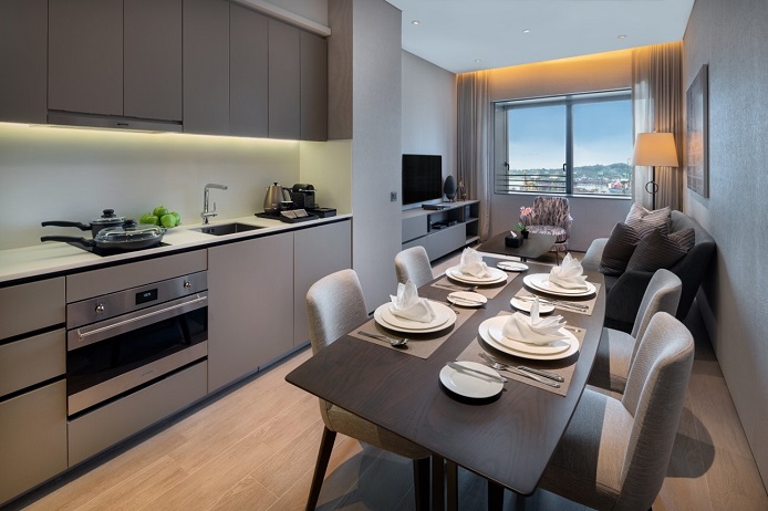 Dao offers fully serviced apartments with kitchenettes