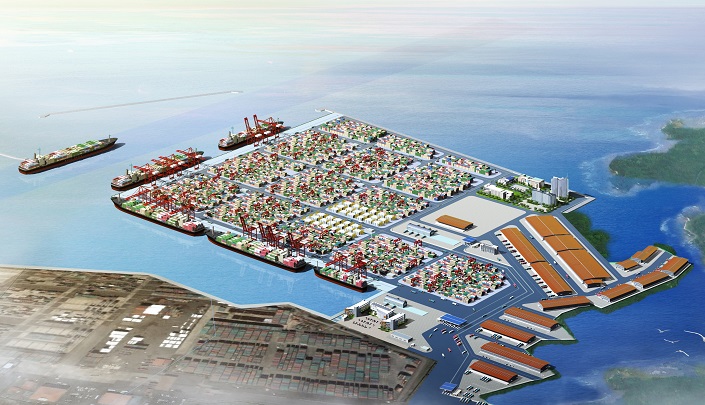 Rendering of Panama Canal Contianer Port Project