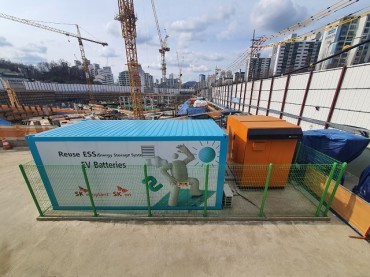 SK ecoplant Develops Reused Battery ESS for Use at Construction Site