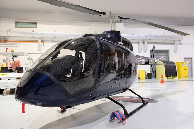 This image, provided by Bell Textron, shows the Bell 505 helicopter. 