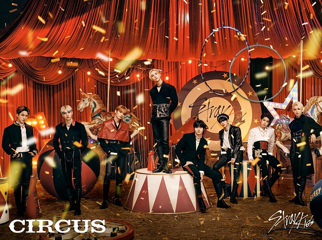 This photo provided by Sony Music Labels shows a promotional poster for K-pop group Stray Kids' upcoming new Japanese EP "Circus."