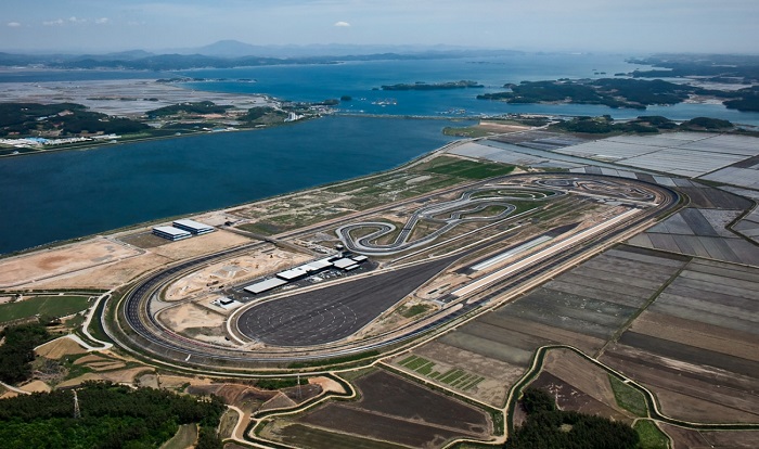 This undated photo provided by Hankook Tire shows its new proving ground Hankook Technoring in Taean on the western coast of the country.