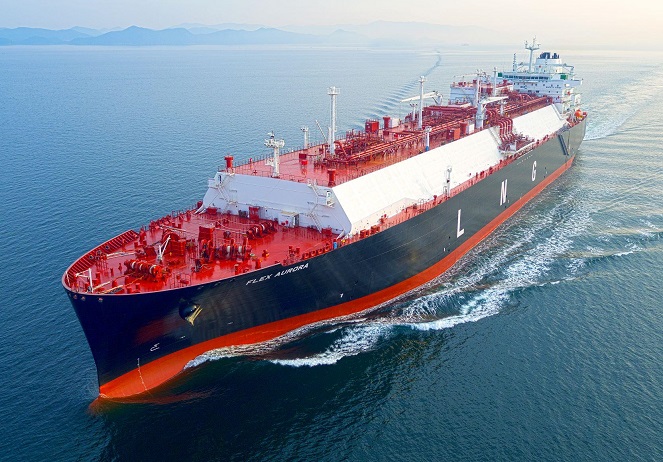 This file photo shows a liquefied natural gas carrier built by Hyundai Samho Heavy Industries Co., an affiliate of Korea Shipbuilding & Offshore Engineering Co.